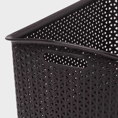 Y-Weave Jumbo Decorative Storage Basket Black - Brightroom™ 4 Y-Weave Jumbo Decorative Storage Basket Black - Brightroom™ - Image 2