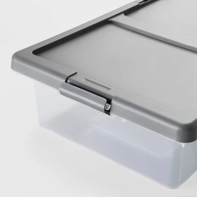 Underbed Latching Clear Storage Box - Brightroom™ 4 Underbed Latching Clear Storage Box - Brightroom™ - Image 2