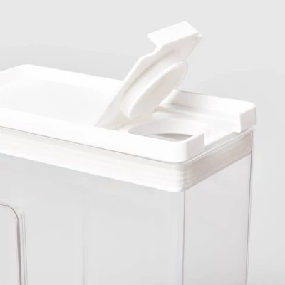 8"W X 4"D X 11.5"H Plastic Food Storage Container With Snap Lid Clear - Brightroom™ 6 8"W X 4"D X 11.5"H Plastic Food Storage Container With Snap Lid Clear - Brightroom™ - Image 4