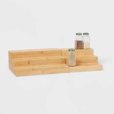 Bamboo Expandable Spice Rack Brown - Brightroom™ 4 Bamboo Expandable Spice Rack Brown - Brightroom™ - Image 2