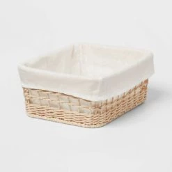 Tapered Woven Basket with Liner - Brightroom™ 9 Tapered Woven Basket with Liner - Brightroom™ -Brightroom shop GUEST 0fb1f4e5 0222 49b3 bf2a 53282a25b189