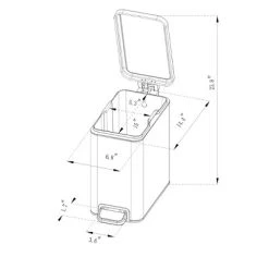 10L Stainless Slim Step Trash Can - Brightroom™ 9 10L Stainless Slim Step Trash Can - Brightroom™ -Brightroom shop GUEST 10927746 ac0a 4425 b0b7 84003a4c5262