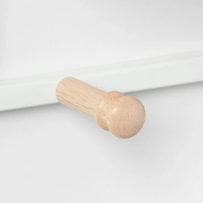 Mixed Material Entryway Organizer Matte White - Brightroom™ 4 Mixed Material Entryway Organizer Matte White - Brightroom™ - Image 2