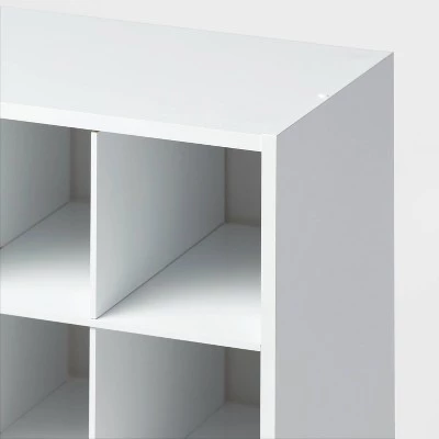 4 Tier Laminate Stackable Shoe Cubby White - Brightroom™ 4 4 Tier Laminate Stackable Shoe Cubby White - Brightroom™ - Image 2