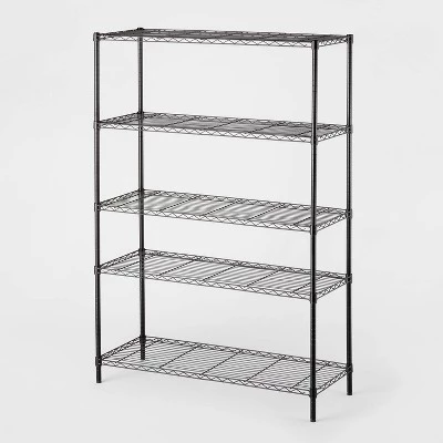 5 Tier Wide Wire Shelving - Brightroom™ Chrome 5 5 Tier Wide Wire Shelving - Brightroom™ Chrome - Image 3
