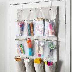 Over The Door 24 Pocket Mesh Shoe Organizer Light Gray - Brightroom™ 5 Over The Door 24 Pocket Mesh Shoe Organizer Light Gray - Brightroom™ -Brightroom shop GUEST 2b0c4b46 8488 43bb bafc 56b7eb9629ae