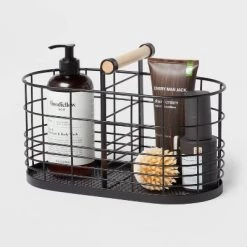 Divided Wire Basket with Wood Handle Black - Brightroom™ 5 Divided Wire Basket with Wood Handle Black - Brightroom™ -Brightroom shop GUEST 2e18b0e3 b5df 4b55 a24e 4fa3eeacf573