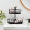 2 Tier Divided Wire Basket with Wood Handle Black - Brightroom™ 2 2 Tier Divided Wire Basket with Wood Handle Black - Brightroom™ -Brightroom shop GUEST 3070ab8f 7d9d 407e 901a fba4283d4f88
