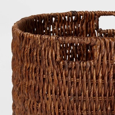 Woven Banana Bark Floor Basket - Brightroom™ 4 Woven Banana Bark Floor Basket - Brightroom™ - Image 2
