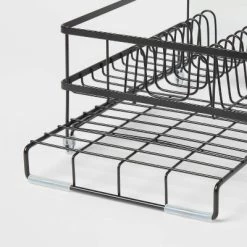 Space Saver Steel Dish Rack with Utensil Tray Black - Brightroom™ 5 Space Saver Steel Dish Rack with Utensil Tray Black - Brightroom™ -Brightroom shop GUEST 3dcaadb5 1755 4837 84be 21582d23f31b