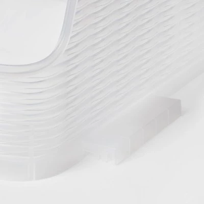 Wave Open Front Bin - Brightroom™ White 3 Wave Open Front Bin - Brightroom™ White - Image 2