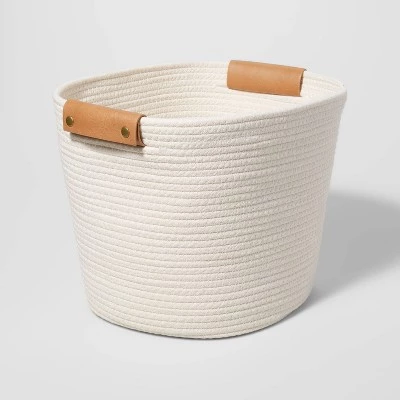 13" Decorative Coiled Rope Basket - Brightroom™ Cream 6 13" Decorative Coiled Rope Basket - Brightroom™ Cream - Image 4