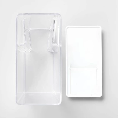 8"W X 4"D X 11.5"H Plastic Food Storage Container With Snap Lid Clear - Brightroom™ 4 8"W X 4"D X 11.5"H Plastic Food Storage Container With Snap Lid Clear - Brightroom™ - Image 2