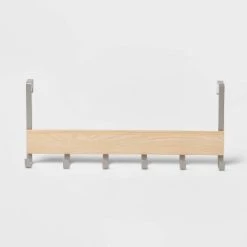 Large Over the Door Hook with Wood 6 Hooks - Brightroom™ Matte Black 9 Large Over the Door Hook with Wood 6 Hooks - Brightroom™ Matte Black -Brightroom shop GUEST 427b723e 2d59 4066 b9a9 dd53d42e3056