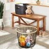 Round Black Wire with Natural Wood Handles Floor Basket - Brightroom™ 1 Round Black Wire with Natural Wood Handles Floor Basket - Brightroom™ -Brightroom shop GUEST 43553b6a c0bc 4139 8d81 77957cc0aa30