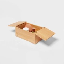 6" x 9" x 4" Rectangular Hinge Lid Bamboo Countertop Organizer - Brightroom™ 7 6" x 9" x 4" Rectangular Hinge Lid Bamboo Countertop Organizer - Brightroom™ -Brightroom shop GUEST 448d43d4 ccde 4178 8ab1 21a8ac437e38