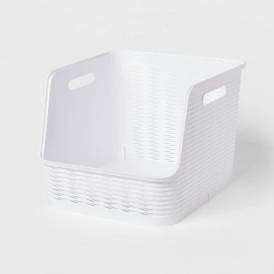 Wave Open Front Bin - Brightroom™ White 7 Wave Open Front Bin - Brightroom™ White - Image 6