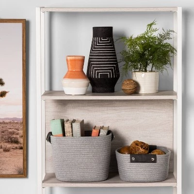 11" Decorative Coiled Rope Basket - Brightroom™ Gray 3 11" Decorative Coiled Rope Basket - Brightroom™ Gray