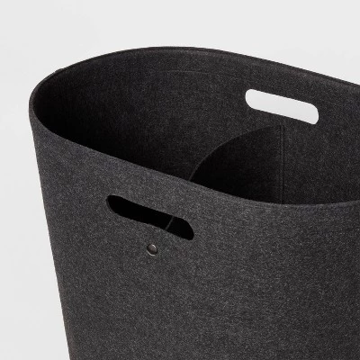 Felt Double Hamper Charcoal - Brightroom™ 4 Felt Double Hamper Charcoal - Brightroom™ - Image 2