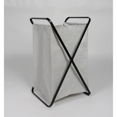 Folding X-Frame Hamper Matte Black - Brightroom™ 7 Folding X-Frame Hamper Matte Black - Brightroom™ - Image 5