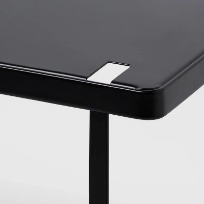 Metal Stacking Shelf with Powder Coated Finish Black - Brightroom™ 4 Metal Stacking Shelf with Powder Coated Finish Black - Brightroom™ - Image 2