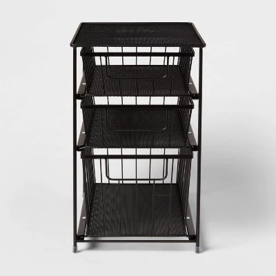 3 Tier Drawer Organizer - Brightroom™ Matte Black 6 3 Tier Drawer Organizer - Brightroom™ Matte Black - Image 4