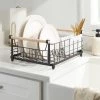 Metal Dish Rack with Powder Coated Finish and Rubber Wood Handles Black - Brightroom™ 1 Metal Dish Rack with Powder Coated Finish and Rubber Wood Handles Black - Brightroom™ -Brightroom shop GUEST 5153f5aa 2d03 42d7 8eda 347c368b9197