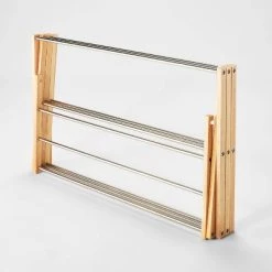 Rubber Wood and Stainless Steel Drying Rack - Brightroom™ 5 Rubber Wood and Stainless Steel Drying Rack - Brightroom™ -Brightroom shop GUEST 516b65db 3cf6 4d8a 8637 de34d16b1483