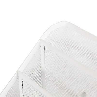 Mesh Medium Desktop Organizer White - Brightroom™ 4 Mesh Medium Desktop Organizer White - Brightroom™ - Image 2