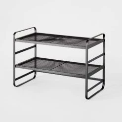 2 Tier Shoe Rack Metal Mesh - Brightroom™ Black 8 2 Tier Shoe Rack Metal Mesh - Brightroom™ Black -Brightroom shop GUEST 526c6366 f577 4843 a484 8fd156aad026