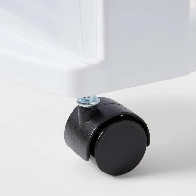 3 Drawer Medium Cart White - Brightroom™ 4 3 Drawer Medium Cart White - Brightroom™ - Image 2