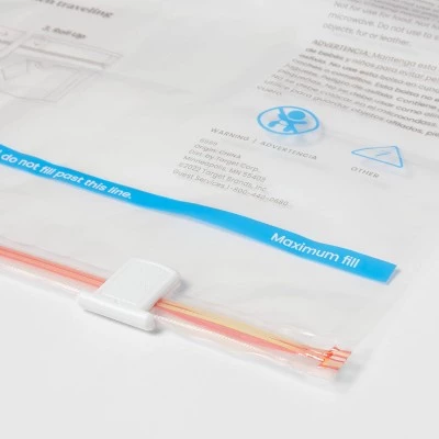 Large 5pc Compression Travel Bags Clear - Brightroom™ 4 Large 5pc Compression Travel Bags Clear - Brightroom™ - Image 2