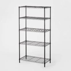 5 Tier Wire Shelving - Brightroom™ Black 8 5 Tier Wire Shelving - Brightroom™ Black -Brightroom shop GUEST 6a08bdc5 9b64 40e3 9cef 16bd1c7b405a