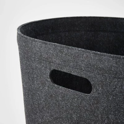 Felt Hamper Black - Brightroom™ 4 Felt Hamper Black - Brightroom™ - Image 2
