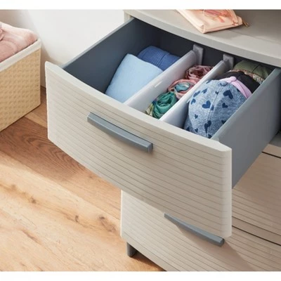 Set of 2 Plastic Drawer Dividers White - Brightroom™ 3 Set of 2 Plastic Drawer Dividers White - Brightroom™