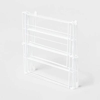 Folding Steel Drying Rack White - Brightroom™ 4 Folding Steel Drying Rack White - Brightroom™ - Image 2