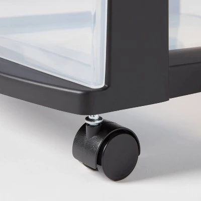 3 Drawer Medium Cart Black - Brightroom™ 4 3 Drawer Medium Cart Black - Brightroom™ - Image 2
