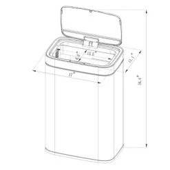 Motion Wastebasket with Liner - Brightroom™ 9 Motion Wastebasket with Liner - Brightroom™ -Brightroom shop GUEST 7f75f16e 95a3 4cab a642 97207e054cc7