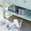 Rectangular Wire Natural Wood Handles Basket - Brightroom™ White 1 Rectangular Wire Natural Wood Handles Basket - Brightroom™ White -Brightroom shop GUEST 84ff7762 40b5 40f4 a9f2 0906905fbb91
