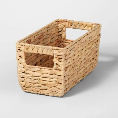 Woven Water Hyacinth Rectangular Basket - Brightroom™ 7 Woven Water Hyacinth Rectangular Basket - Brightroom™ - Image 5