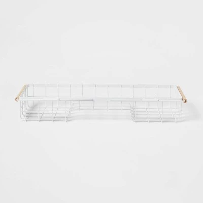 Metal Bathtub Caddy with Wood Handles - Brightroom™ Matte Black 7 Metal Bathtub Caddy with Wood Handles - Brightroom™ Matte Black - Image 5