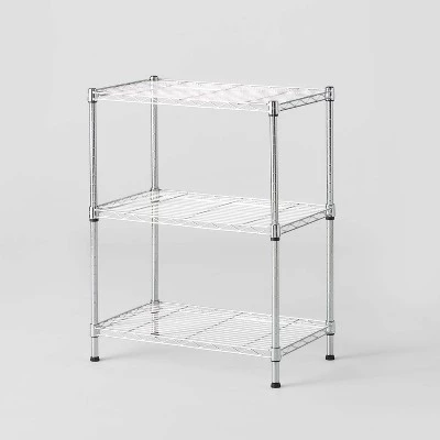 3 Tier Wire Shelving - Brightroom™ Chrome 7 3 Tier Wire Shelving - Brightroom™ Chrome - Image 5