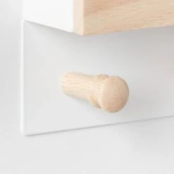 Mixed Material Mail Holder Matte White Hooks on Light Wood - Brightroom™ 5 Mixed Material Mail Holder Matte White Hooks on Light Wood - Brightroom™ -Brightroom shop GUEST 9409c609 1aba 43f9 af58 cd31447ed981