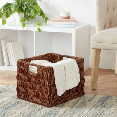 Woven Banana Bark Crate - Brightroom™ 3 Woven Banana Bark Crate - Brightroom™