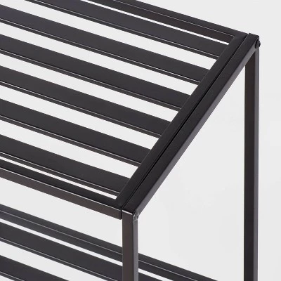 Short Bath Storage Tower Black Metal - Brightroom™ 4 Short Bath Storage Tower Black Metal - Brightroom™ - Image 2