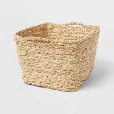 Square Braided Rafia Basket - Brightroom™ Natural 6 Square Braided Rafia Basket - Brightroom™ Natural - Image 4