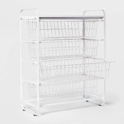 4 Drawer Metal Storage Organizer White - Brightroom™ 6 4 Drawer Metal Storage Organizer White - Brightroom™ -Brightroom shop GUEST ae8887ba 2d3a 4559 8eed da86d93b8d48