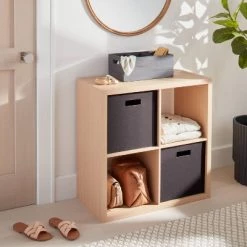 Brightroom shop 16 13" x 13" Fabric Bin - Brightroom™ Taupe