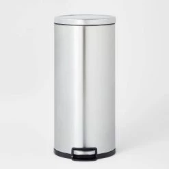 30L Round Step Trash Can - Brightroom™ Silver 13 30L Round Step Trash Can - Brightroom™ Silver -Brightroom shop GUEST b53204f6 a9a6 43d4 ae9d 0fa9b8519751