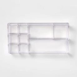 Bathroom Plastic 9 Slot Mixed Cosmetic Organizer Clear - Brightroom™ 6 Bathroom Plastic 9 Slot Mixed Cosmetic Organizer Clear - Brightroom™ -Brightroom shop GUEST b6a8c92c 124b 42ff a4df dc6a93cd84ef